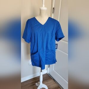 Nwt Cherokee Royal Blue V-Neck Scrub Top Size 2XL